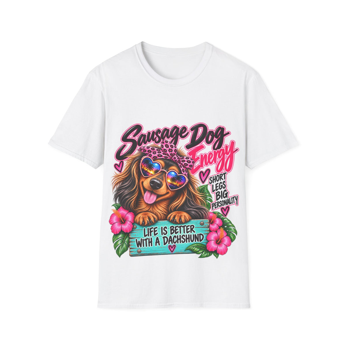 Sausage Dog Energy — Dachshund Graphic Tee
