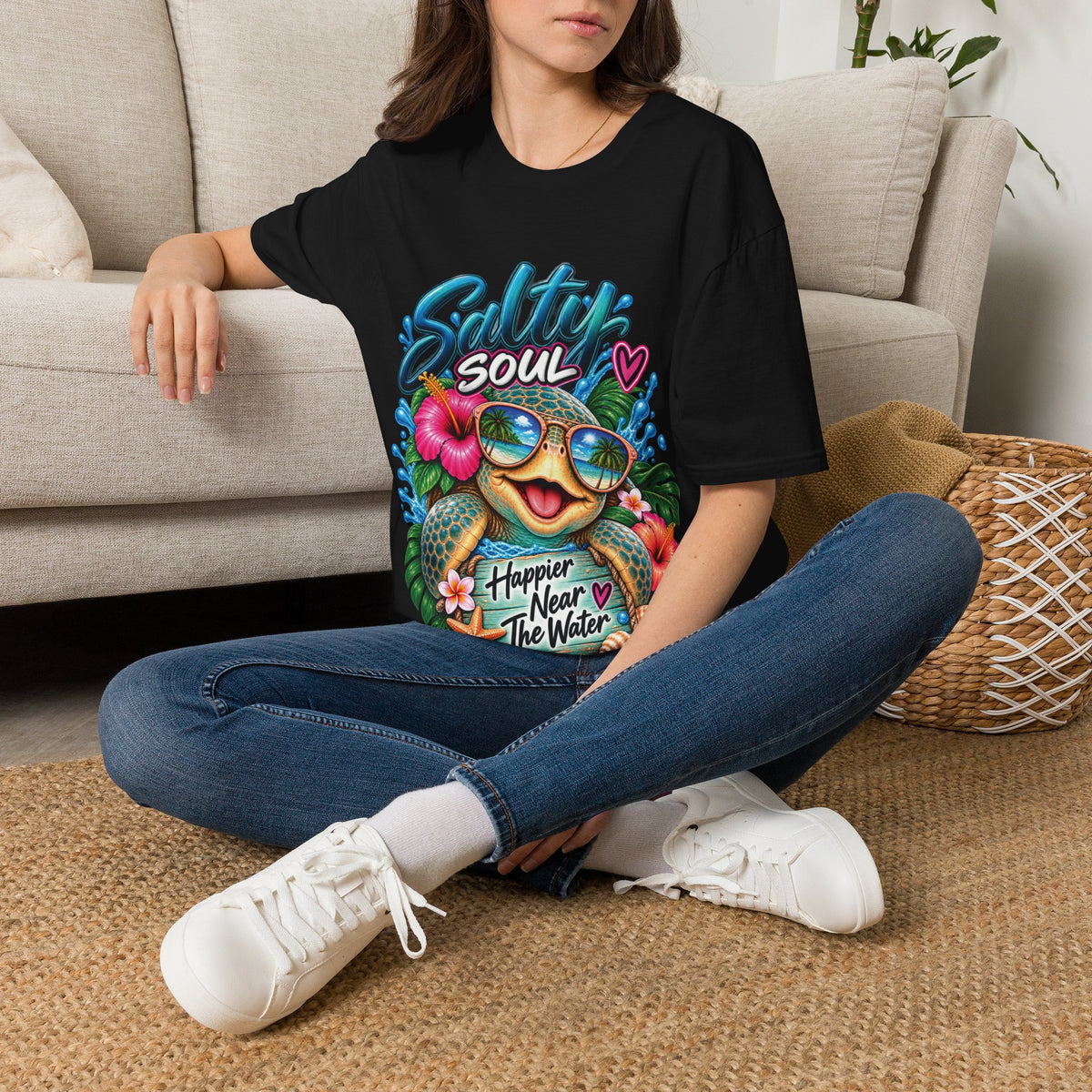 Salty Soul — Tropical Turtle Beach Tee
