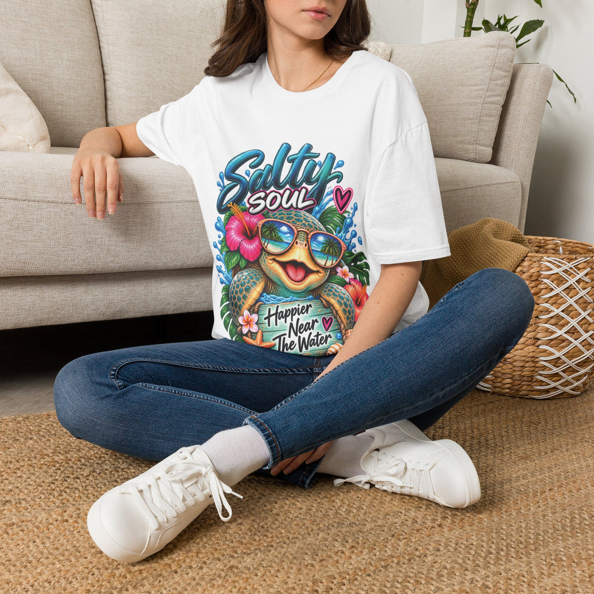 Salty Soul — Tropical Turtle Beach Tee