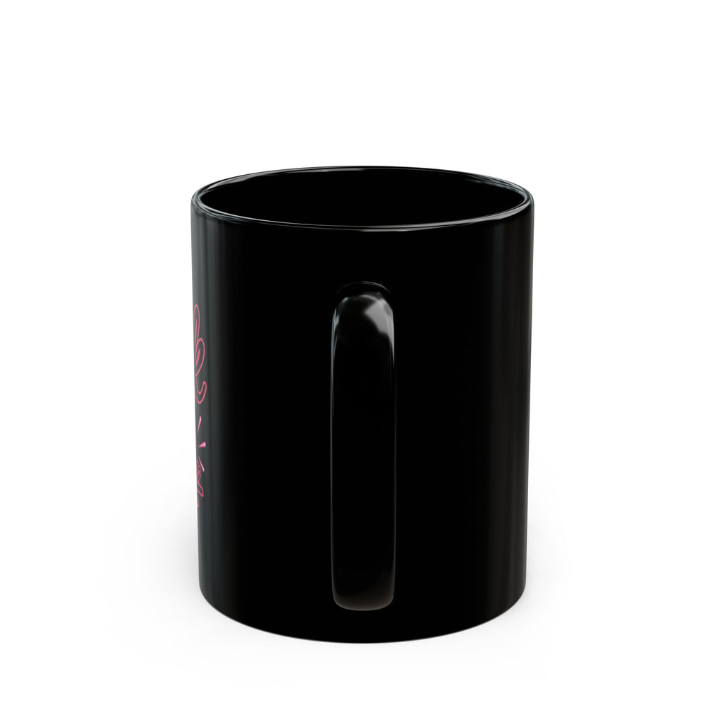 Black Ceramic Mug (11oz & 15oz) — Bold Gift for Coffee Lovers