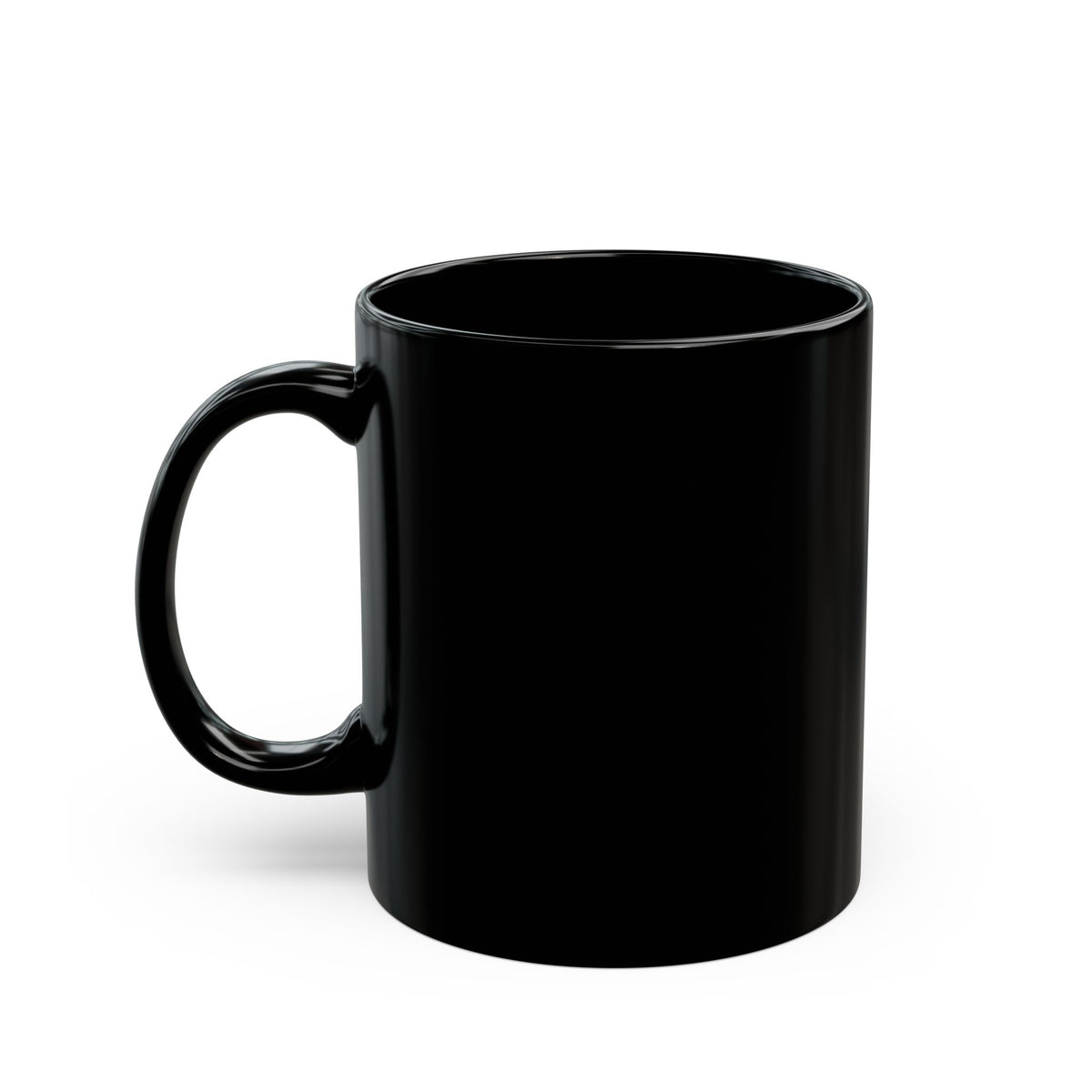 Black Ceramic Mug (11oz & 15oz) — Bold Gift for Coffee Lovers