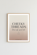 Aesthetic fashion wall art print by Cheeky Threads